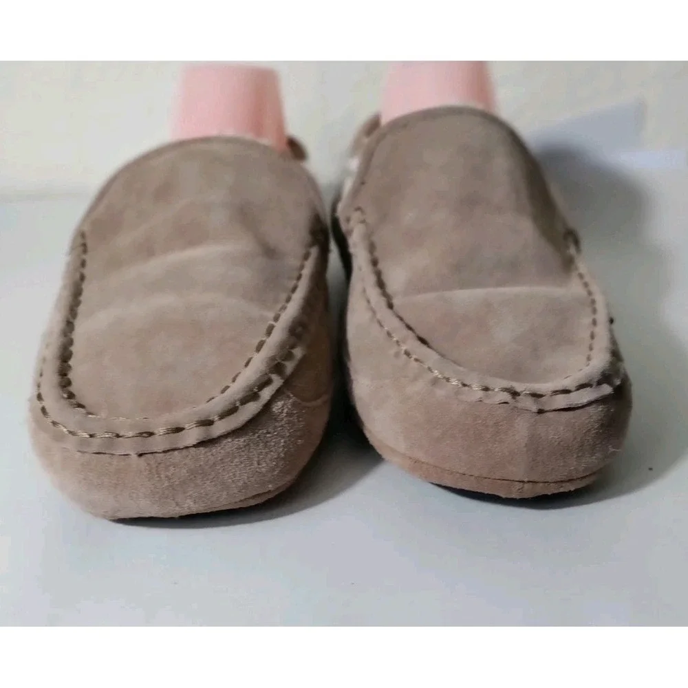 Eddie‎ bauer Jason mens slippers size 13 leather suede brown with rubber sole